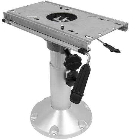 Wise 8WP21-374 Bootssitzsockel, höhenverstellbar von 30,5 cm bis 45,7 cm, mit Sitzschiebe-Sitzhalterung, Verstellbarer Verfahrweg 12,7 cm – vorne und hinten