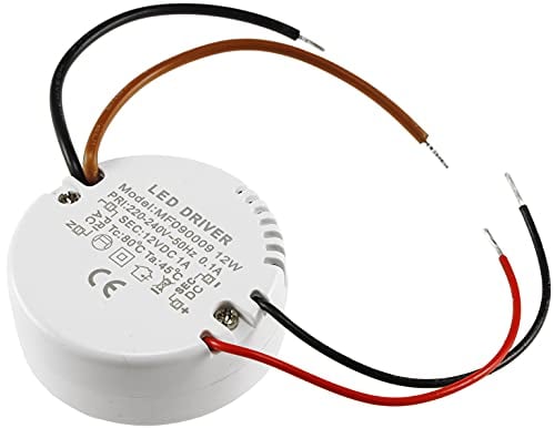 ChiliTec LED Trafo Netzteil 12V 12Watt Rund Transformator 230V auf 12 V für LED Beleuchtung ØxH 55x23mm passend für Unterputz Dosen