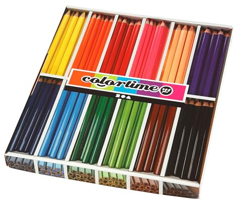 Colortime Buntstifte, Mine: 5 mm, verschiedene Farben, Jumbo, 144asstd