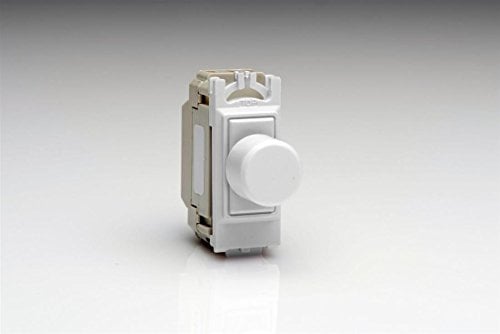 Varilight 2-Way V-Com Push On/Off Rotary LED Dimmer 15-180W White