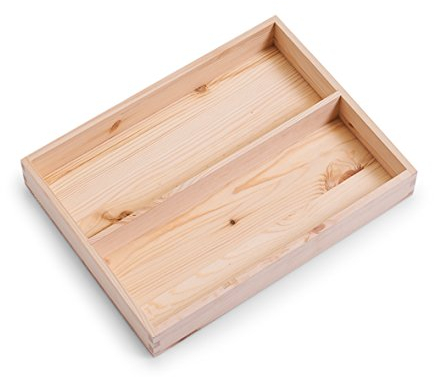 Zeller 13376 Bandeja Vaso (36 x 27 x 5 cm para 13143 de Pino, Madera, marrón, 36 x 27 x 5 cm
