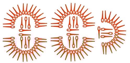 100 Kunstoffmesser passend für Bosch Art 26 Easytrim Accu - 100 Messer passend für Bosch AKKU Rasentrimmer