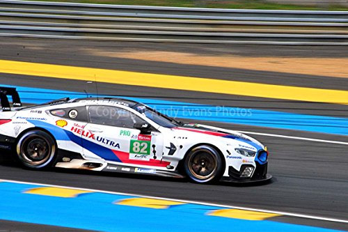 BMW M8 GTE No82 Fotodruck eines BMW M8 GTE No82 24 Stunden von Le Mans 2018 in Frankreich Motorsport Foto Farbe Bild Fine Art Print oder Poster Fotografie Geschenk Geschenk (61 x 40,6 cm)