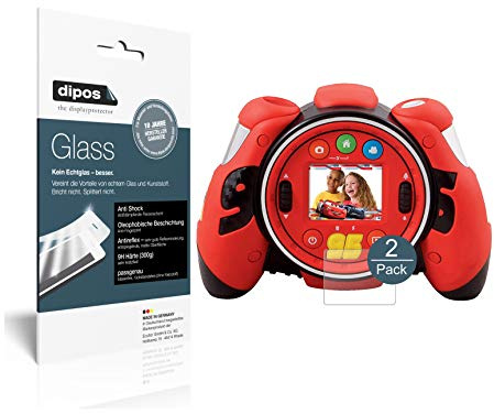 dipos 2x Displayschutzfolie 9H matt für VTech Cars 3 Kamera | Antireflex, entspiegelnd, bricht und splittert nicht, kein Echtglas, Anti-Shock, kratzfest, blasenfrei, selbstklebend