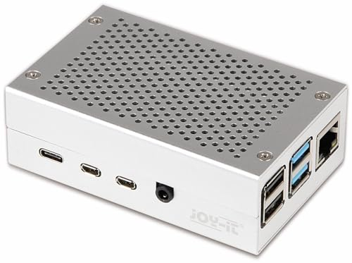 Joy-it Raspberry Pi SBC Gehäuse Aluminium Silber