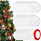 30 Stück transparente Acryl-Weihnachtsschmuck, 7.6 cm, blanko, rund, Acryl, Weihnachtsdekoration, Acrylscheibe, Weihnachtsbaumdekoration (klassischer Stil, 30 Stück)