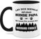 Tasse Tassen 325ml - Statement Sprüche - Leg dich niemals mit einem Hunde Papa an - Schwarz - 325 ml - Schwarz - für spruchtasse sarkasmus hundepapa kaffeetasse spruchtassen spruch hundepfoten