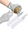Austernmesser, 2 Stück, Austernmesser und ein Paar schnittfeste Handschuhe, Austern-Shucking Kit, Austernscheuermesser-Set, Shucking Messer und Handschuhe, Level 5, Schutz, Werkzeug, Geschenk