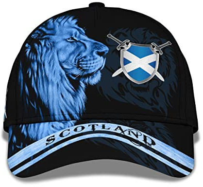 501 Baseball Mütze Löwe Schottland Baseballkappe Baumwolle Schirmmütze Basecap Outdoor Freizeit Basecap Für Damen, Herren, Teenager