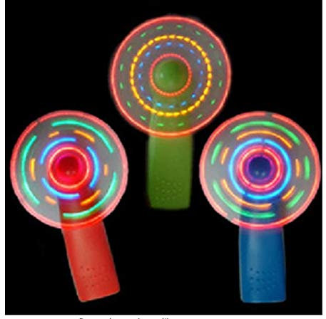Wudaizhi Mini Ventilateur Lumineux Jouet Coloré Lumières Pratiques Lumière Moulin À Vent Petits Ventilateurs Enfant Plaything Couleur Aléatoire Nouveauté