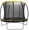 Dunlop Trampolin 6FT - 183 x 50 cm - Gartentrampolin mit Sicherheitsnetz 200 cm - Kindertrampolin - Max. 80 KG - Schwarz/Gelb