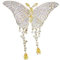 Brosche 1 Quaste Schmetterling Zirkon Brosche Elegante Touch Corsage Hochzeitsanzug Pin Kleidung Accessoire