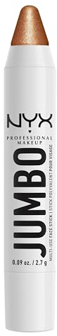 NYX Professional Makeup Schimmernder Highlighter Stift für das Gesicht, Für individuelle Looks, Intensive Farbe, Highlighter Pen mit pflegenden Ölen, Jumbo Highlighting Stick, Farbe: Apple Pie