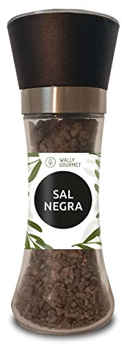 Sal Del Himalaya Negra -Kala Namak- En Molinillo. 100% Natural, Organico, Sin Aditivos, Sin Refinado. Para Sazonar Y Condimentar. (Sal Negra Del Himalaya)