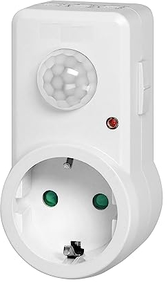 Miratic Sensor de Movimiento con Enchufe 120 grados IP20 280W, versión Schuko