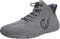 LOIJMK Sportliche Schwarze Herrenschuhe - Leichte Freizeitschuhe Mit Klettverschluss FüR MäNner - LäSsige Mode-Trekkingschuhe FüR Touristen Mit Hohem Plateau Und Rutschfester Sohle (Z2-Grey, 41)
