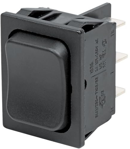 Marquardt Tafelmontage Wippschalter 2-poliger Umschalter Ein-Aus-Ein, 6 A 30mm x 22mm, IP40, IP67