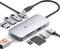 NOVOO USB C Hub - 9 in 1 Adapter with 5 USB Ports, 4K@60Hz HDMI, 100W PD, Supports SD/TF Cards for MacBook Pro/Air & More