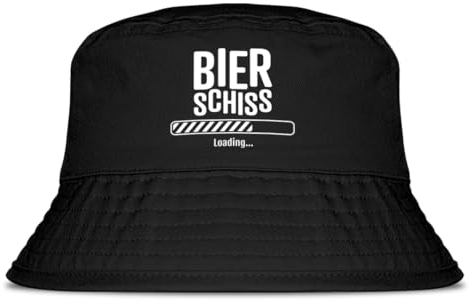 Prozente Momente Bierschiss Loading Fischerhut | Anglerhut | Sonnenhut | Sommer | Party | Lustige Sprüche | OneSize | Malle | Urlaub | Schwarz