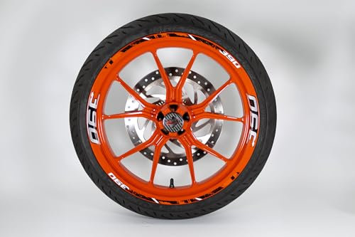 Felgenrand Aufkleber Motorrad Sticker Set kompatibel mit KTM 390 Duke X710158VA