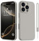 HGH für iPhone 16 Pro Hülle Silikon mit 1 Lanyard, Handyhülle für iPhone 16 Pro Dünn Rundumschutz mit Microfiber-Innenfutter Kratzfest Schutzhülle Case Hülle für iPhone 16 Pro 6.3 Titan Grau