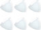 Super Mundo - 6pcs Platos Cristales Triangulos Transparentes, Para Cocina y Comedor (20cm)