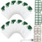 Arcets Kit 12 Sacchetti compatibile per Folletto VK200 VK220S FP 220 FP 220S | 12 Sacchetti Aspirapolvere Microfibra a 5 Strati con 2 Filtro Motore e Spazzolino