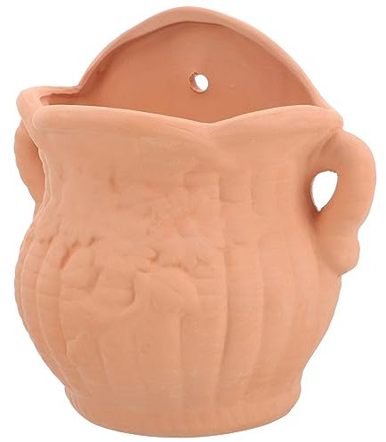 minkissy Soporte para Plantas De Pared De Cerámica Macetero De Arcilla para Montaje En Pared Maceta Colgante Vintage Maceta Colgante De Cerámica Maceta para Balcón Jarrones Vintage para El