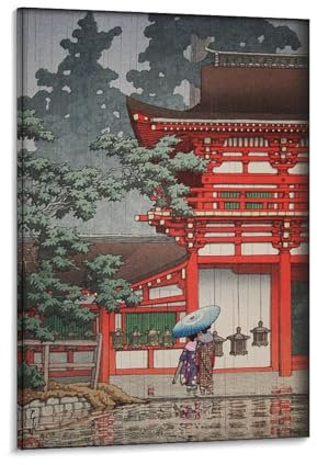 Retro-Poster, Motiv: Der Kasuga-Schrein in Nara Kawase Hasui, Ukiyo-e, künstlerisches Poster, japanische, japanische Kunst, Leinwandkunst, Poster und Wandkunstdruck, moderne