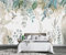 Papel Pintado 3D Flores de plantas tropicales Papel Tapiz Fotomurales Moderno Murales -N001-350cmx250cm