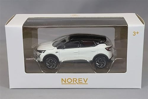 Renault Captur Esprit Alpine 2024 Perlmutt Weiß und Schwarz 1:64