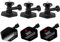 K&F Concept 3-pack Flexible Adhesive Helmet Mount use Genuine 3M for GoPro Hero13/12/11/10/9/8 Max DJI Action 5 Pro 4 3 Insta360 X5 X4 X3 Ace Pro 2 Sports Camera Accessories Flat Curved Surfaces