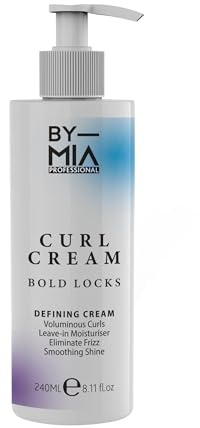 BY MIA Lockencreme für lockiges Haar 240ml - Leave-In Curling Cream für welliges Haar mit starkem Halt für definierte, krausfreie Locken