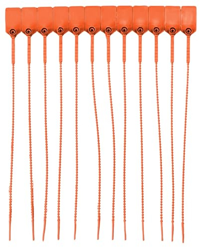 Vigil Anti-Tamper Seal x 100, Orange - For Fire Extinguishers - 280mm | Also Suitable For other Safety Equipment