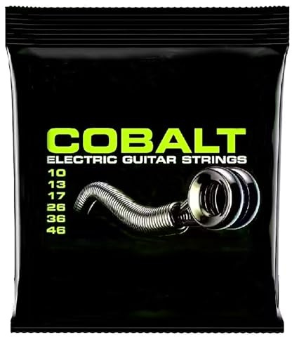 E-Gitarren-Saiten - Brillante Klangqualität Saiten aus Stahl für elektrische Gitarre mit Cobalt ummantelt (6-Saiten-Set), E Gitarre Zubehör, Stärke 10-46