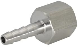 Raccord femelle BSP vers cannelé en acier inoxydable 304, 1 pièce, raccord droit for tuyau de 6 à 25 mm(13mm,3/8)