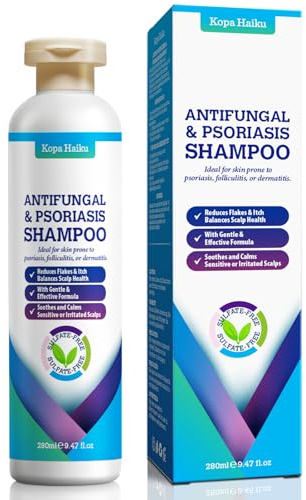 Seborrheic Dermatitis & Psoriasis Scalp Shampoo: Folliculitis Shampoo, Anti-Dandruff Shampoo for Itchy, Redness-Prone Scalp, with Salicylic Acid, Sulfate-Free