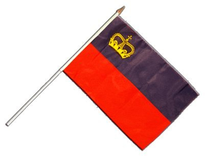 Flaggenfritze® Stockflagge Liechtenstein - 30 x 45 cm