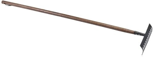 Draper Carbon Steel Garden Rake | Heavy Duty Rake for Gardening | Long Handled Garden Tools | 14306
