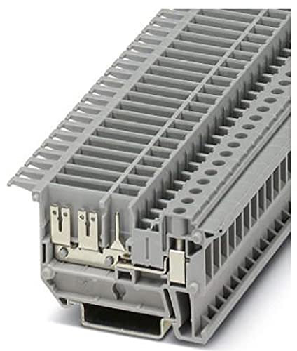 Phoenix Contact 8-0, 8), VBSTB 4-FS (6-2 Reihenklemme Grau, 2.5mm², 800 V, Schraubanschluss, Packung a 50 Stück