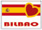 Bilbao - Spain - Europe - Spanish Flag- Jumbo Fridge Magnet