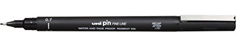 Uni-Ball Pin200 Technical Fineliner Black 0.7mm