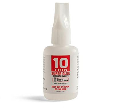StewMac Super Kleber, # 10 dünn, 1 oz, Cyanoacrylat, Flüssig, Kleber, 2076480031, klar