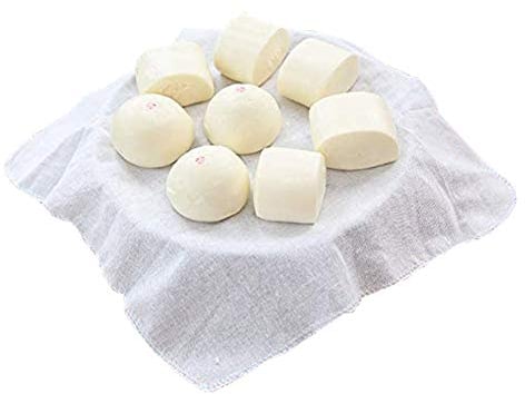 Lautechco 4Pcs Reusable Natural Pure Cotton Bamboo Steamer Baking Cloth Steamers Gauze Pad Steamer Mat Liners for Rice Dim Sum 32cm32cm/12.5 inch12.5 inch(White)