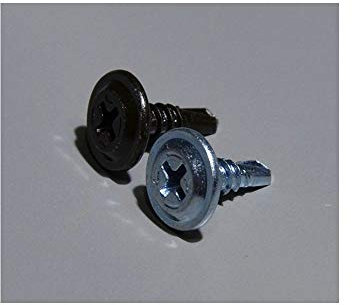 Vite autoperforante per lamiera zincata TEKS testa piatta 4,2x13 (Pz. 100)