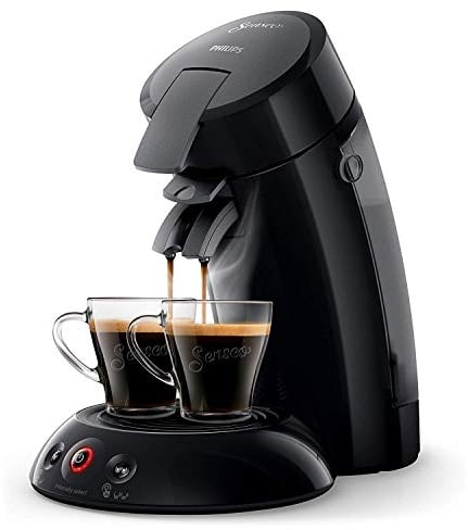Philips SENSEO Original HD6554/61 - Cafetera monodosis con tecnología Coffee Boost y Crema Plus, selección de intensidad, color negro