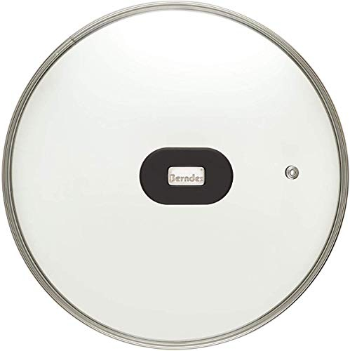 Tefal Glasdeckel 28 cm, Pfannendeckel mit Dampföffnung, Deckel Hitzebeständig bis 260 °C, Edelstahlgriff, auch passend Pfanne H80506, E43506 oder E30606