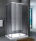 Yellowshop - Box Doccia Angolare 70 80 90 100 120 Cabina Bagno In Cristallo 6 MM Rettangolare Quadrato Curvo Serie Smart (Cm 80 x 100 Rettangolare, Cristallo 6mm Trasparente)