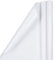 JAM PAPER Geschenkpapier - Glänzendes Geschenkpapier - 2,32 Sq M - Weiss - 2/Packung