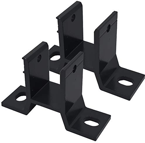 ALEKO Awning Wall Brackets | for Retractable and Motorized Half Cassette Awnings | Lot of 2 | Dark Gray| 2AWHWBGY